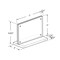 Azar Displays Acrylic 7'' x 5'' Block Frame on Acrylic Base with Magnet Closure and Rubber Bumpers, Landscape 104775 - alternate 4